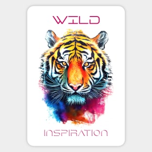 Tiger Wild Nature Animal Colors Art Painting Sticker